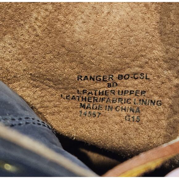 Polo Ralph Lauren Ranger Buckle Boots Men's Size 8D Blue Suede Classic Hip Hop - Picture 9 of 9